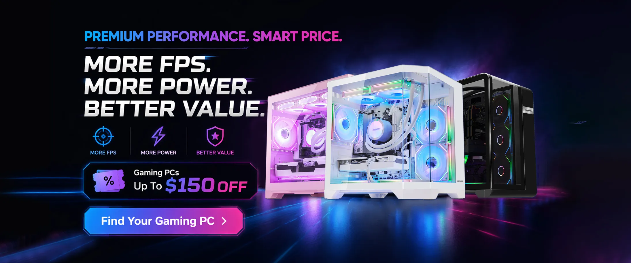HOENGAGER Premium Performance Smart Price gaming PC promotional banner